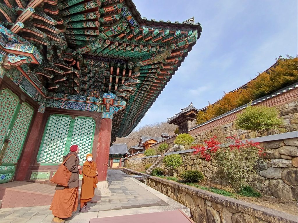 Sangha Treasure Temple wall around study area